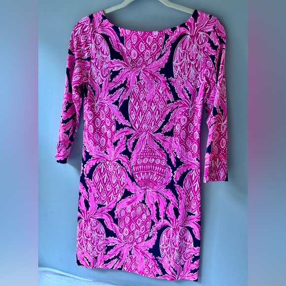 Lilly Pulitzer Dresses & Skirts - Lilly Pulitzer Dress blue/pink pattern size S
